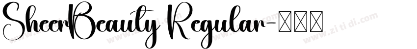 SheerBeauty Regular字体转换